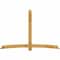 Ekena Millwork Bellingham Rough Sawn Timber Gable Bracket, Western Red Cedar, 108"W x 72"H x 2"D x 6"F, 16/12 Pitch GBW108X72X0206BEL00RWR - alternate 1
